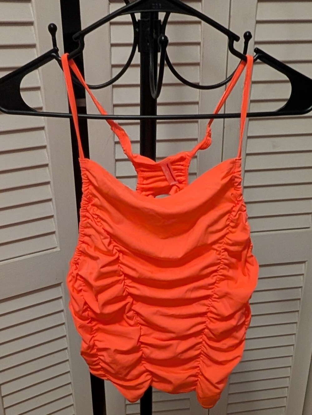 Free People Orange Tank Top Size XL